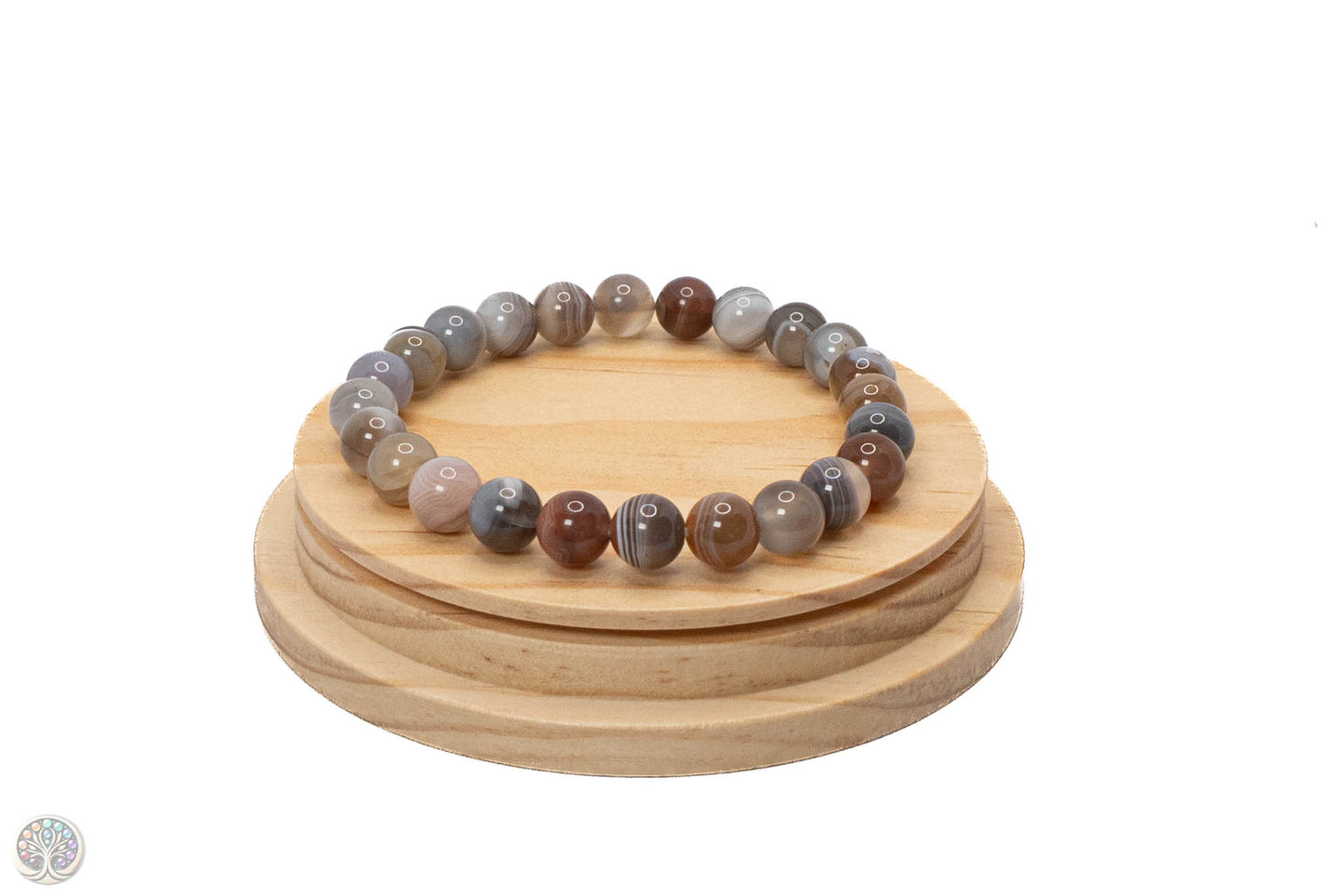 Bracelet en Agate Botswana - 18cm / 8mm