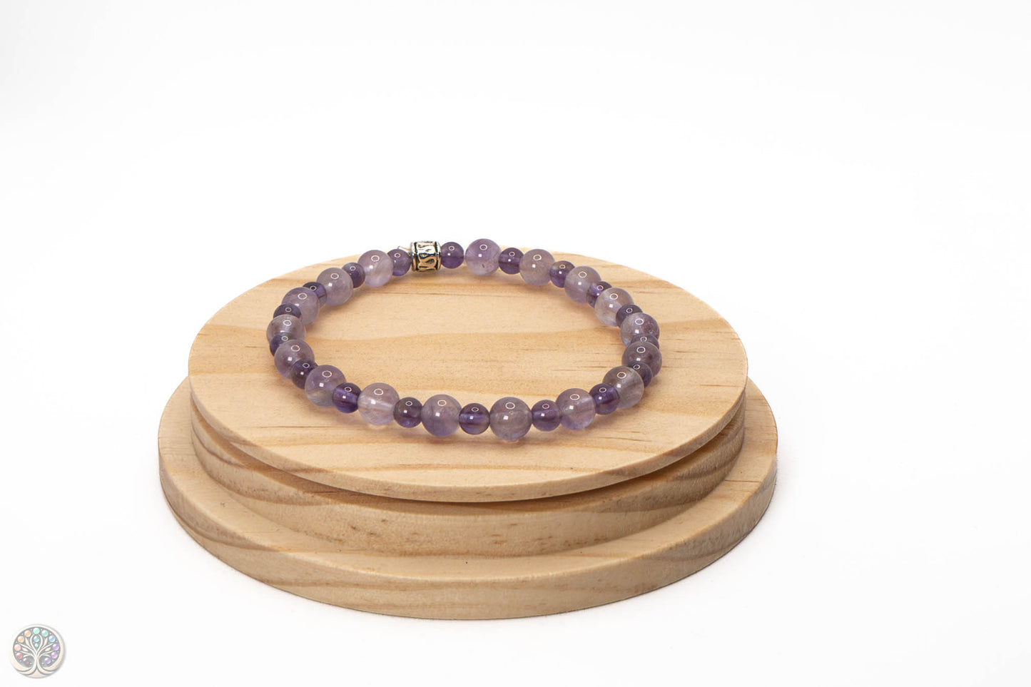 Bracelet en Améthyste - 18cm / 6 et 4mm