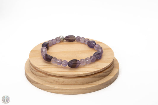 Bracelet en Améthyste - 18cm / 6mm
