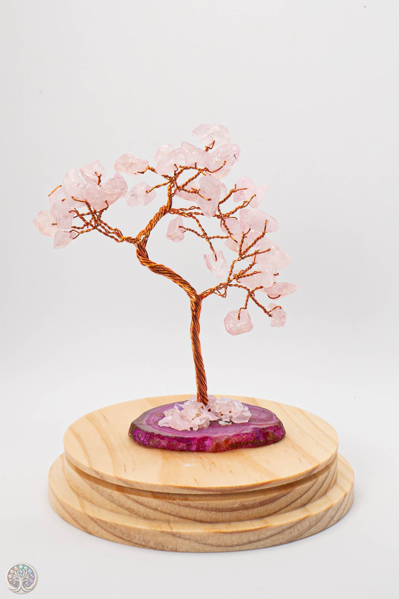 Arbuste en Quartz Rose - 10 cm
