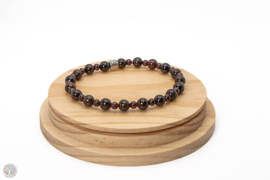 Bracelet en Grenat - 18 cm / 6 et 4mm