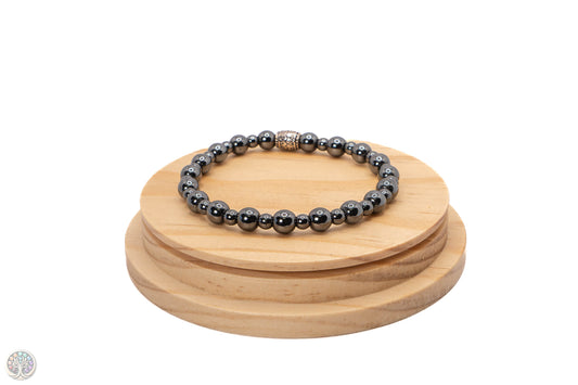 Bracelet en Hématite - 18cm / 4 et 6mm