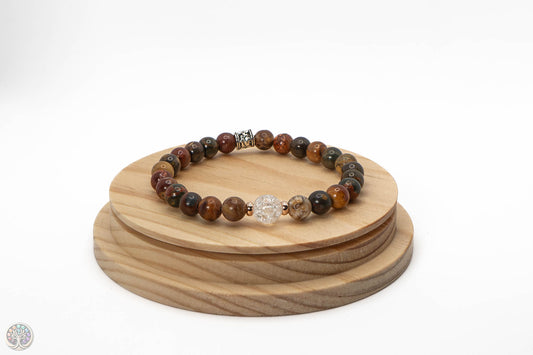 Bracelet en Jaspe Picasso - 18cm / 6mm